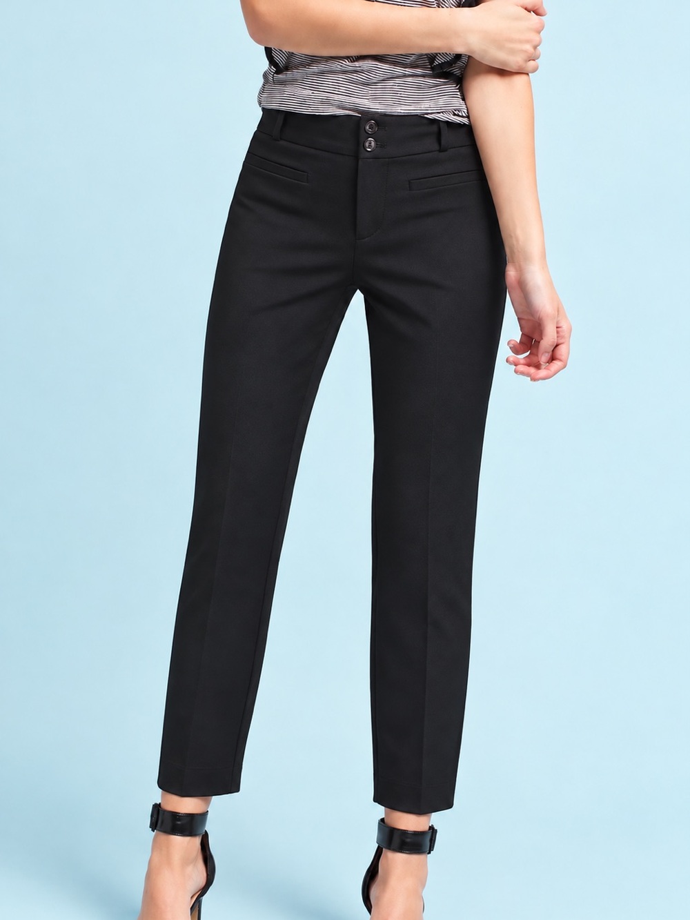 Anthropology the essential slim black trousers, size 00P